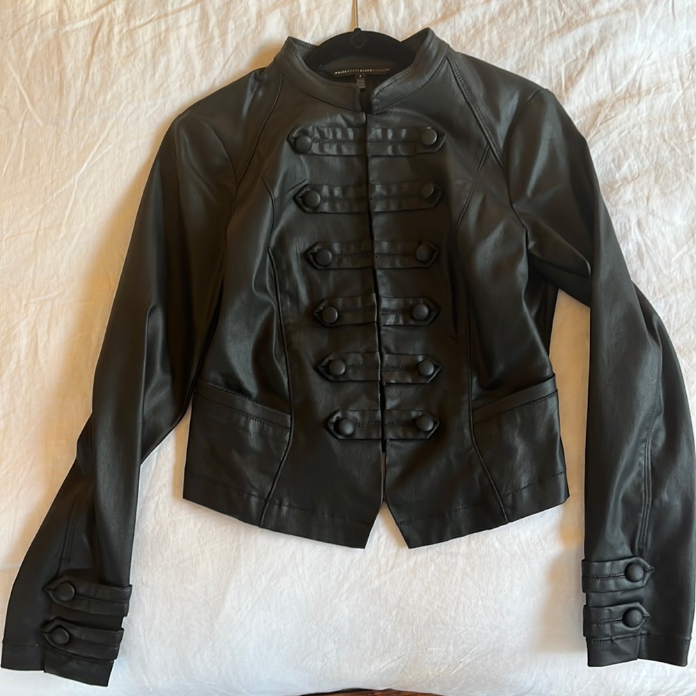 White House Black Market Faux Leather Jacket